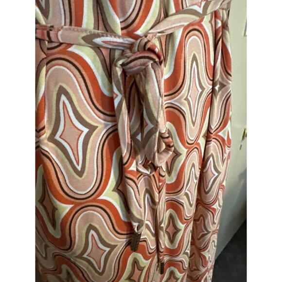 Casual Chic Esqualo Geometric Retro Mod Dress Sz Small Multicolor Preppy Euro - Picture 9 of 13